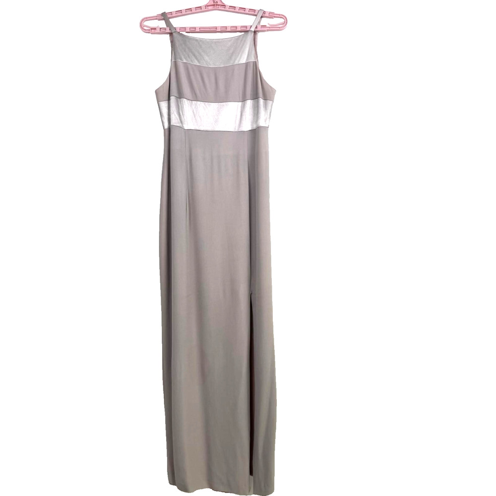 Vintage Dave & Johnny cocktail party formal dress Sz 12 shimmer wedding gown